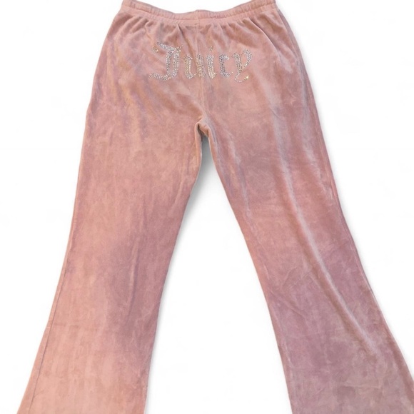 pink juicy couture juicy rhinestone sweatpants - Picture 2 of 8